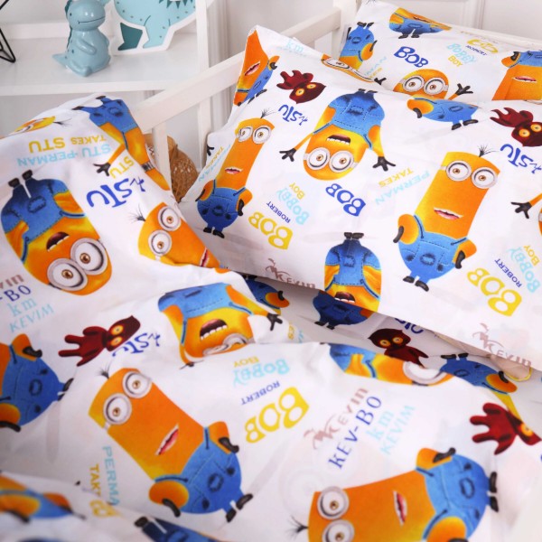 Фото - Комплект постельного белья детский MirSon Бязь 20-0036 Minions 110х140 (2200010270051)
